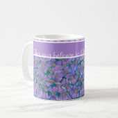 Violet Witte koffie-Mok Patroon om aan te passen Koffiemok (Voorkant links)