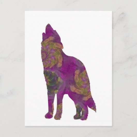 Violet Wolf Briefkaart (Voorkant)