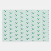 Violetar Hummingbird Pattern Inpakpapier Vel (Voorkant 2)