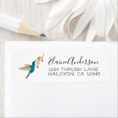 Violetar Hummingbird return address Label (Insitu)