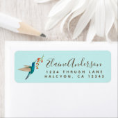 Violetar Hummingbird return address Label (Insitu)