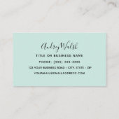 Violetar Hummingbird Visitekaartje (Achterkant)