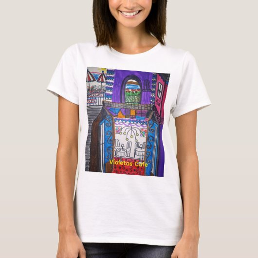 Violeta's Cafe Men's Basic T-Shirt (Voorkant)