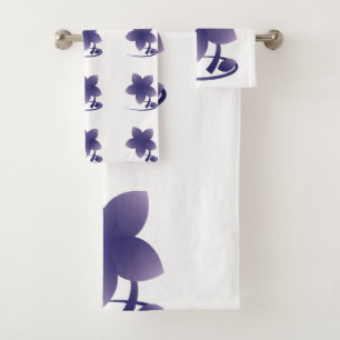 Violetbloem Bad Handdoek