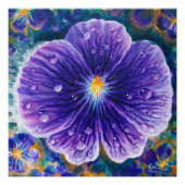 Violetbloem Perfect Poster (Voorkant)