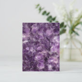 Violetkleurige Geode Briefkaart (Staand voorkant)