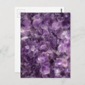 Violetkleurige Geode Briefkaart (Voorkant / Achterkant)