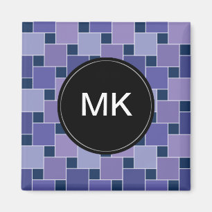 Violetkleurige Vierkanten Magneet