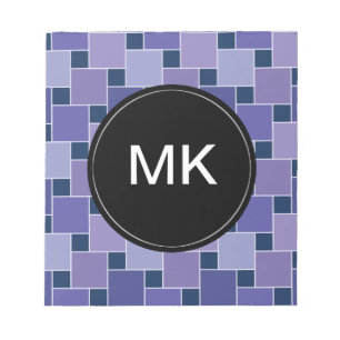 Violetkleurige Vierkanten Notitieblok