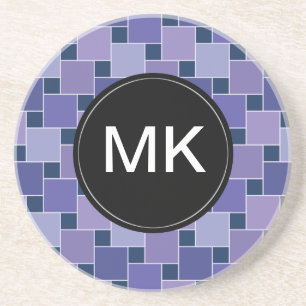 Violetkleurige Vierkanten Zandsteen Onderzetter