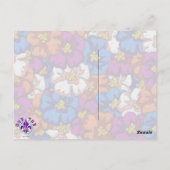 Violets Abstraits - Carte postale (Dos)