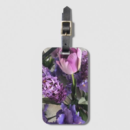 Violets Acrylaat Bagage Label (Voorkant (verticaal))