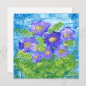 "Violets" Blanco Kaart (Voorkant / Achterkant)