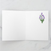 Violets, carte de fête des mères, salutation espag (Intérieur)