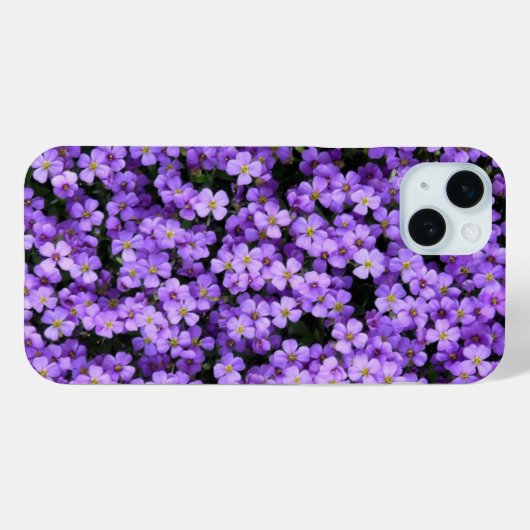 Violets coques iphone de fleurs violettes (Verso (horizontal))