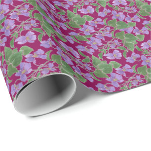  Violets Custom Wrapping Papier op Paarse