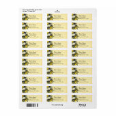Violets en Pansy Flowers Return Address Labels (Full Sheet)