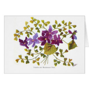 Violets et Maidenhair Fern