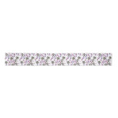 Violets Garlands Satin Ribbon 3" Lint (Voorkant)