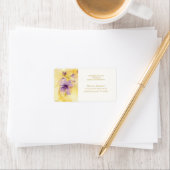 Violets Gold 50th Wedding Anniversary Etiket (Insitu)