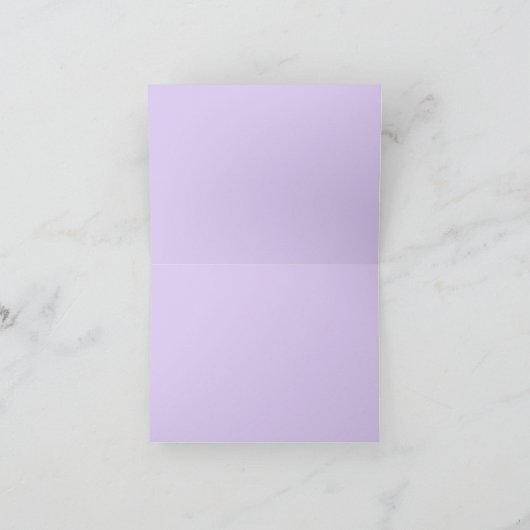 Violets Horizontal Blank Note Kaart (Binnen)