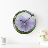 Violets~ Horloge murale (Maison)