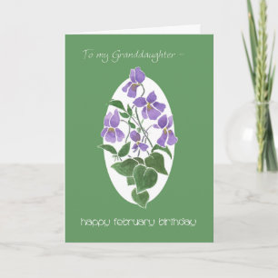Violets, Kaart februari, kleindochter