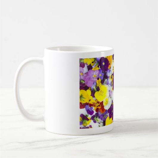 Violets, Lavande, Mug à thème Rose (Gauche)