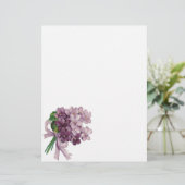  Violets Nosegay Bouquet Letterhead (Staand voorkant)