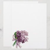  Violets Nosegay Bouquet Letterhead (Voorkant / Achterkant)