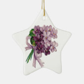 Violets Nosegay Bouquet Star Ornament (Rechts)