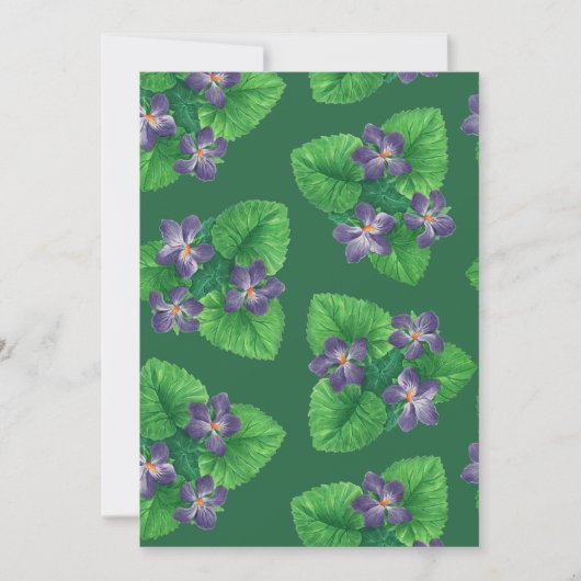 Violets op smaragdgroen (Voorkant)