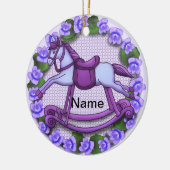Violets Rocking Horse ornament (Links)