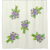 Violets sauvages rideau de douche (Devant)