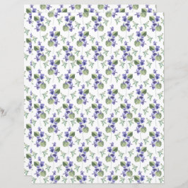 Violets Scrapbook Papier