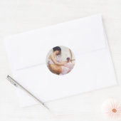 Violets, Sweet Violets John William Godward Ronde Sticker (Envelop)