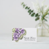 Violets violets Carte de visite (Debout devant)