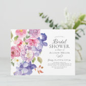 Violets violets Invitations de douches nuptiales f (Debout devant)