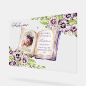 Violets Violets Violets Archés Photo Baptême uniqu (Angle)