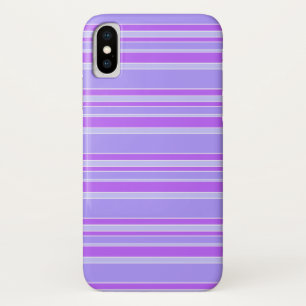 Violetstrepen iPhone X Hoesje