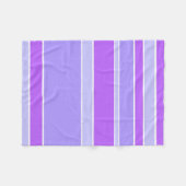 Violetstrepen Fleece Deken (Voorkant (Horizontaal))