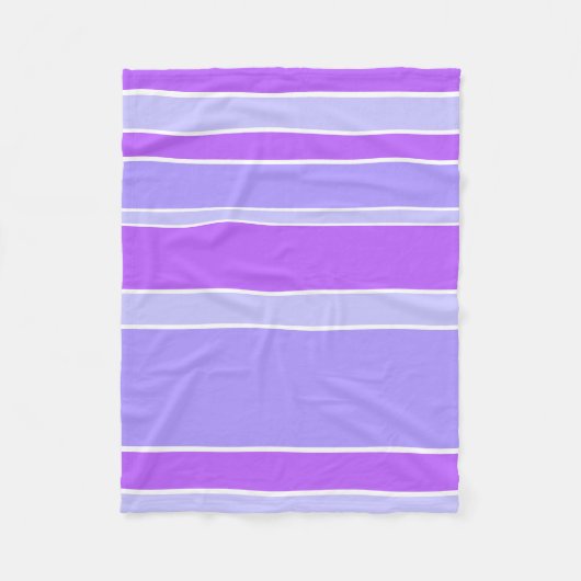Violetstrepen Fleece Deken (Voorkant)