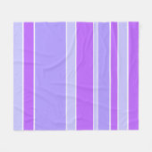 Violetstrepen Fleece Deken (Voorkant (Horizontaal))