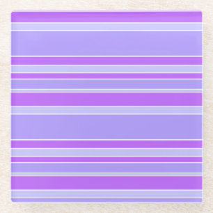 Violetstrepen Glazen Onderzetter