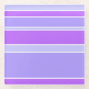 Violetstrepen Glazen Onderzetter