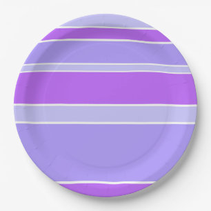 Violetstrepen Papieren Bordje