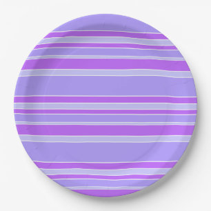 Violetstrepen Papieren Bordje