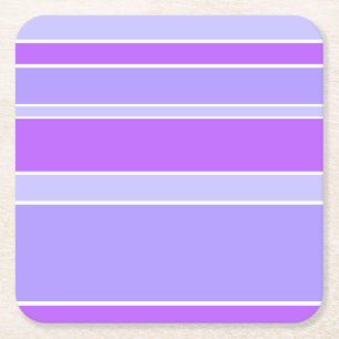 Violetstrepen Vierkante Kartonnen Onderzetter