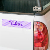 Violetta in Paars Bumpersticker (Op Truck)
