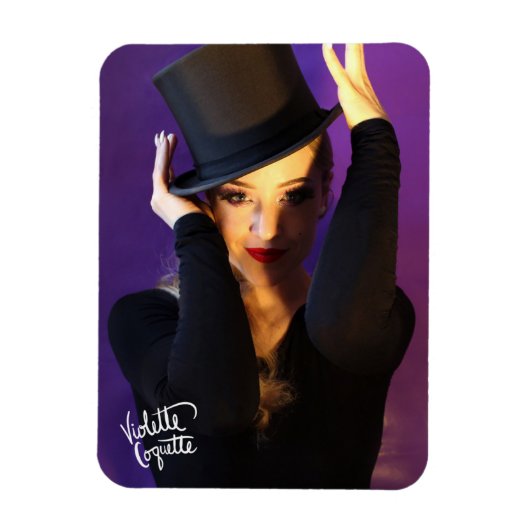 Violette Coquette "Top Hat" / 2 Magneet (Verticaal)